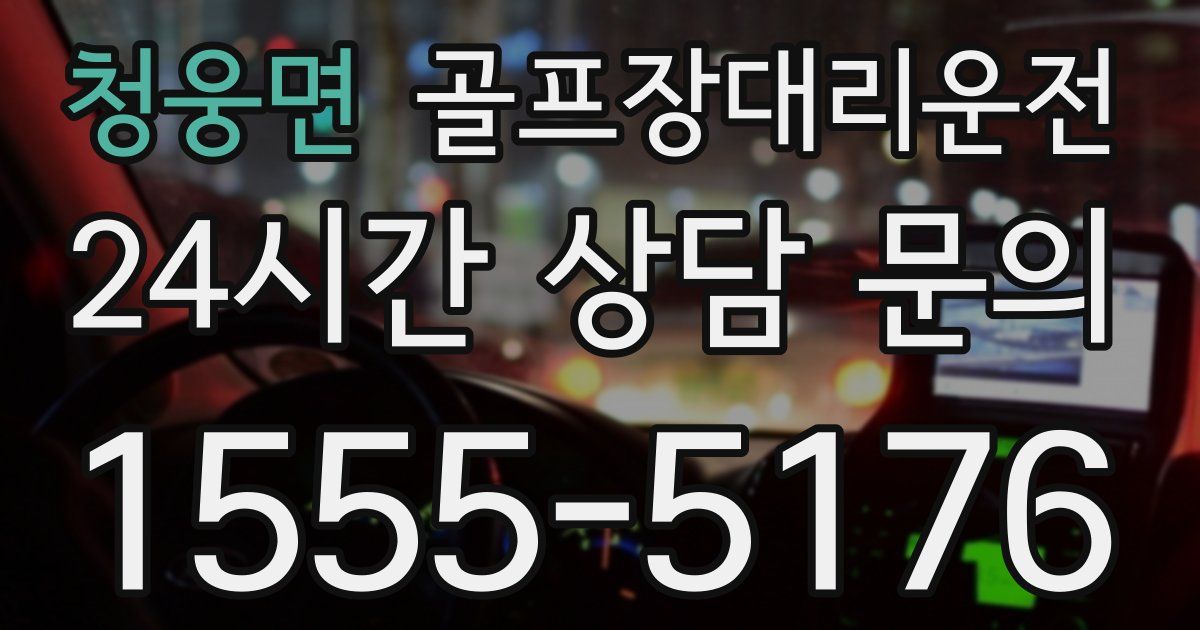 골프장대리운전 서비스