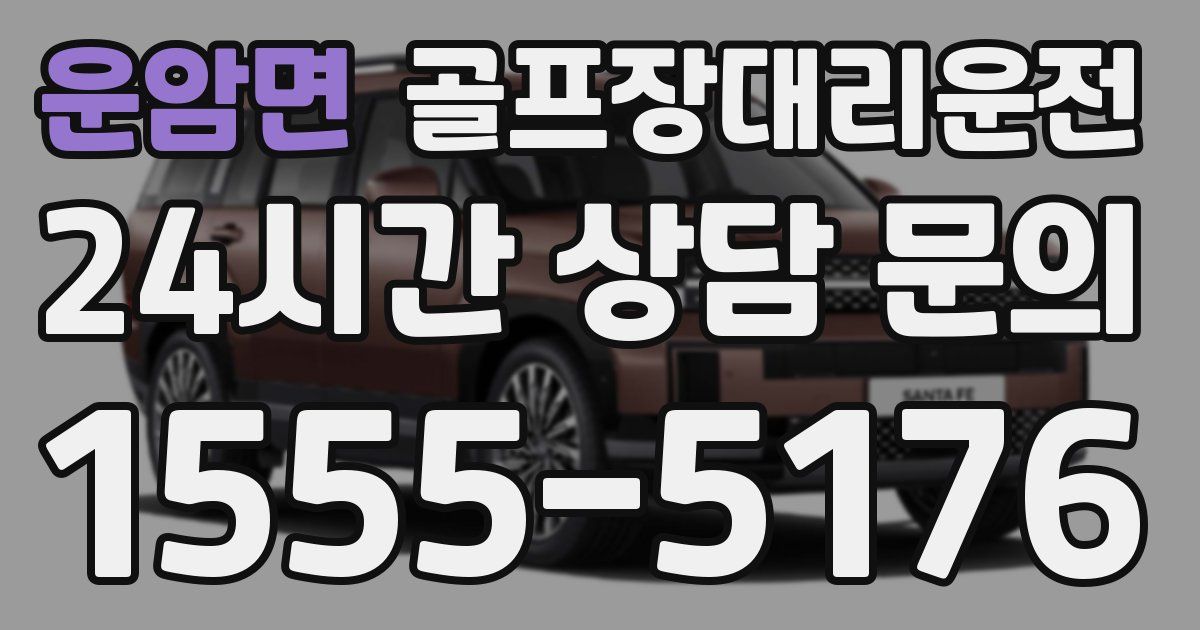 골프장대리운전 서비스