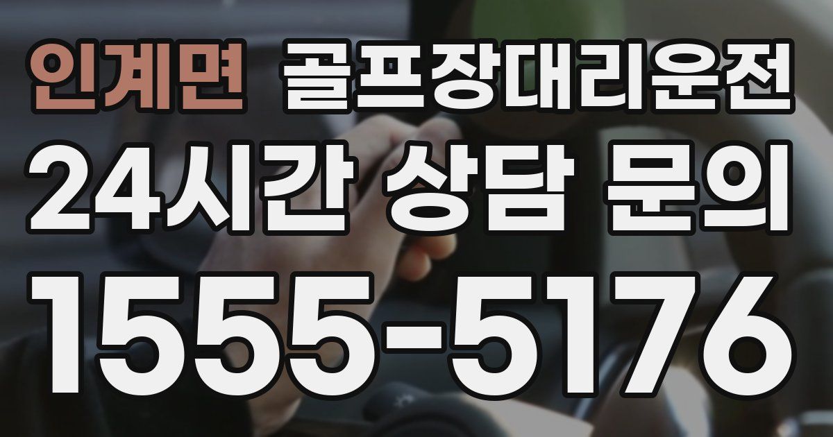 골프장대리운전 서비스