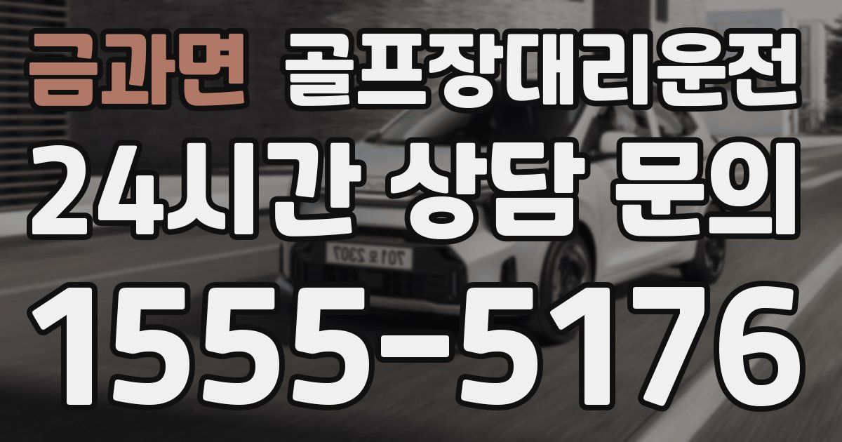 골프장대리운전 서비스