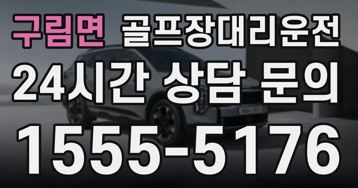 골프장대리운전 서비스