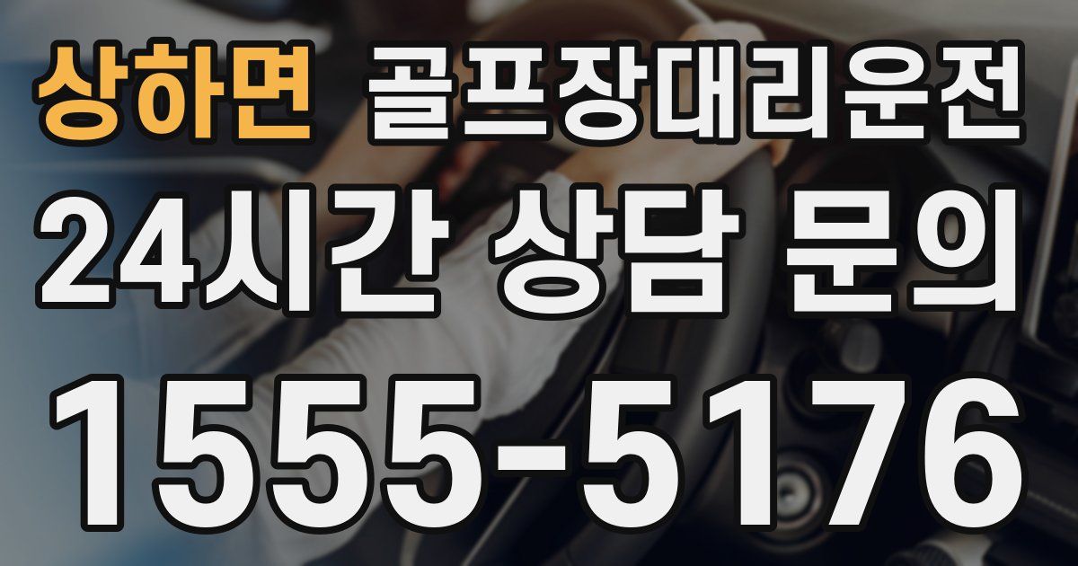 골프장대리운전 서비스