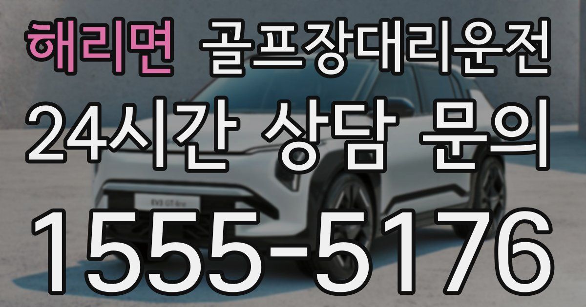 골프장대리운전 서비스