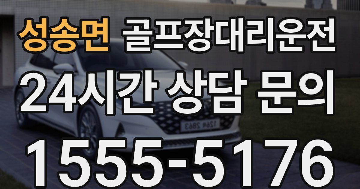 골프장대리운전 서비스