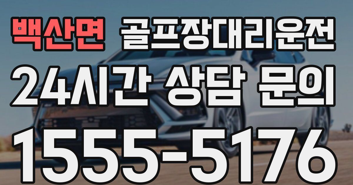 골프장대리운전 서비스