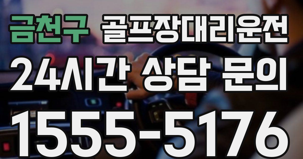 골프장대리운전 서비스