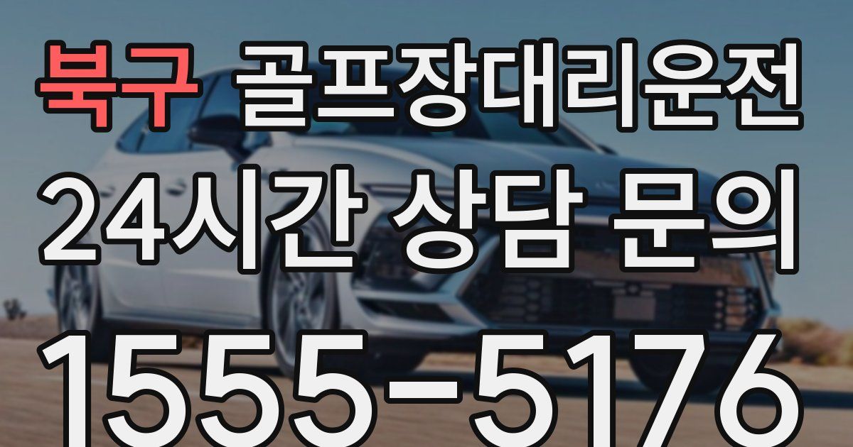 골프장대리운전 서비스