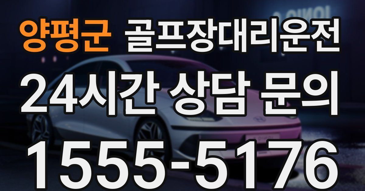 골프장대리운전 서비스