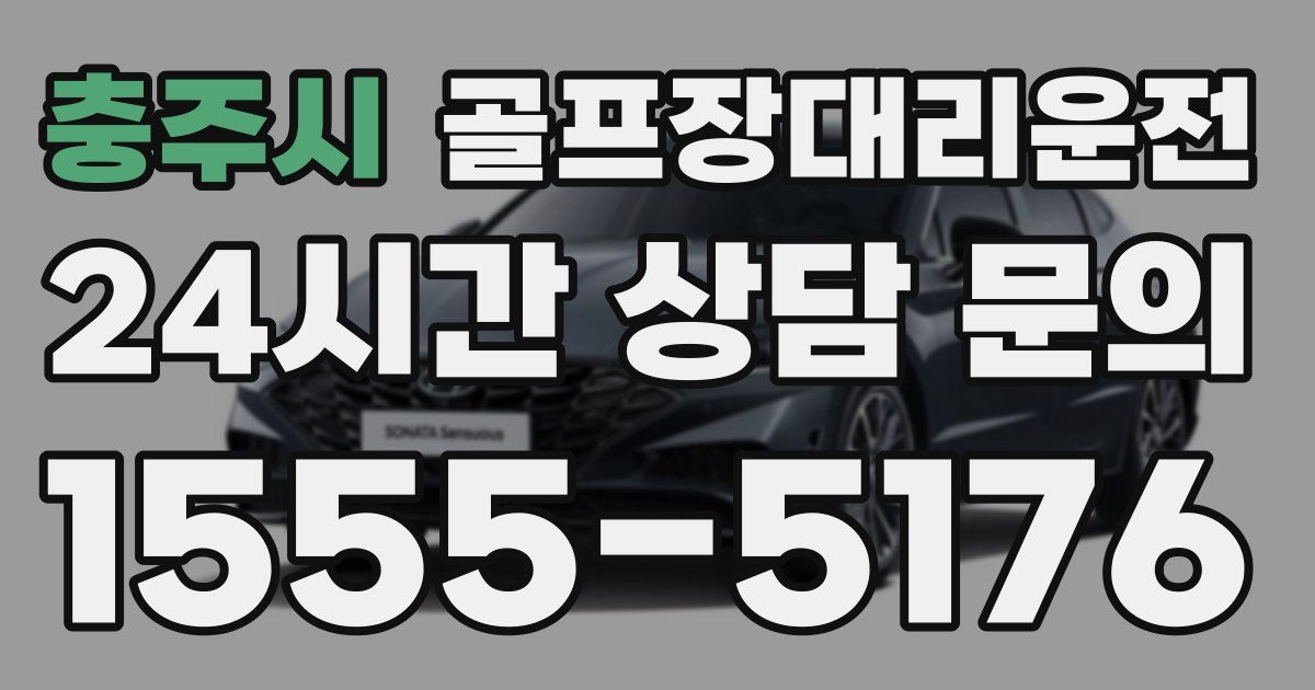골프장대리운전 서비스