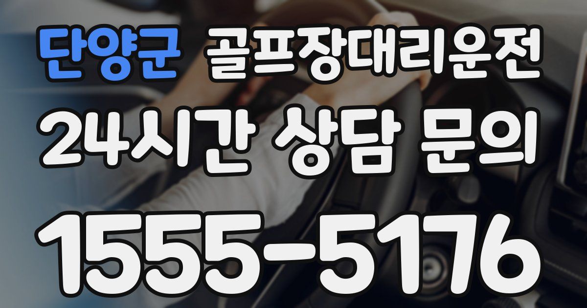 골프장대리운전 서비스