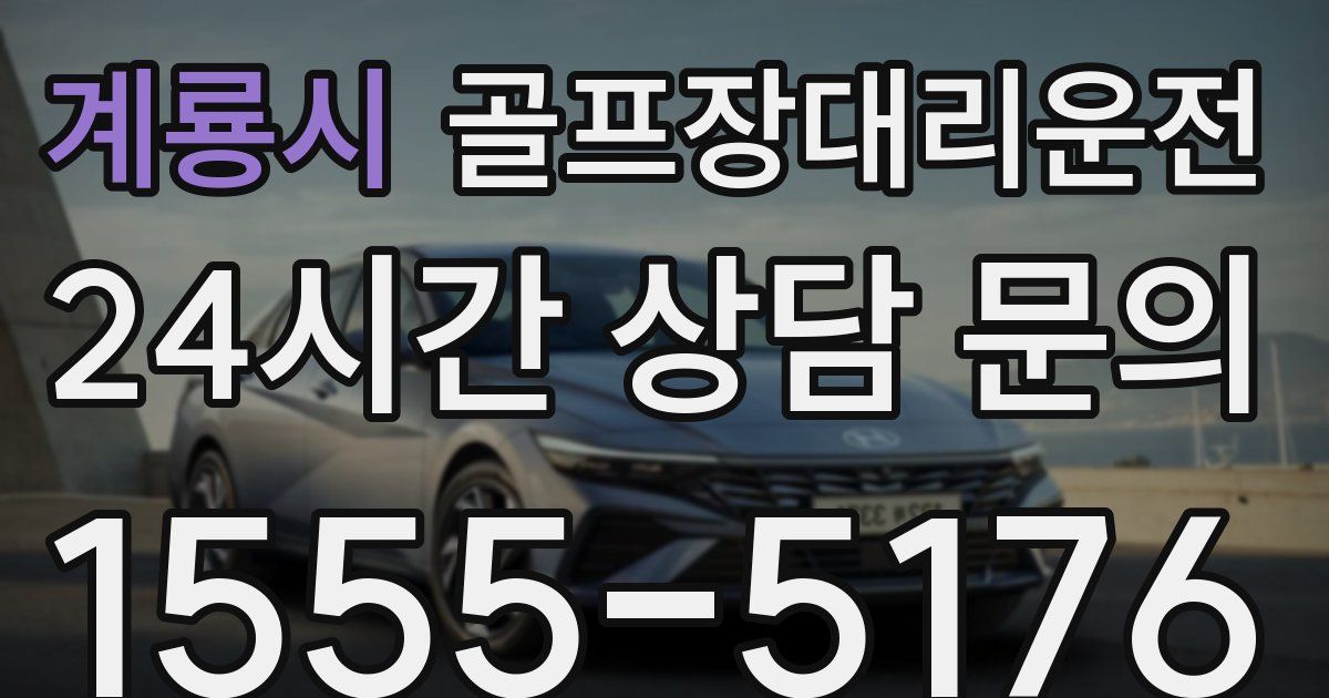 골프장대리운전 서비스