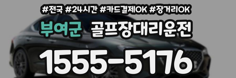 부여군 골프장대리운전