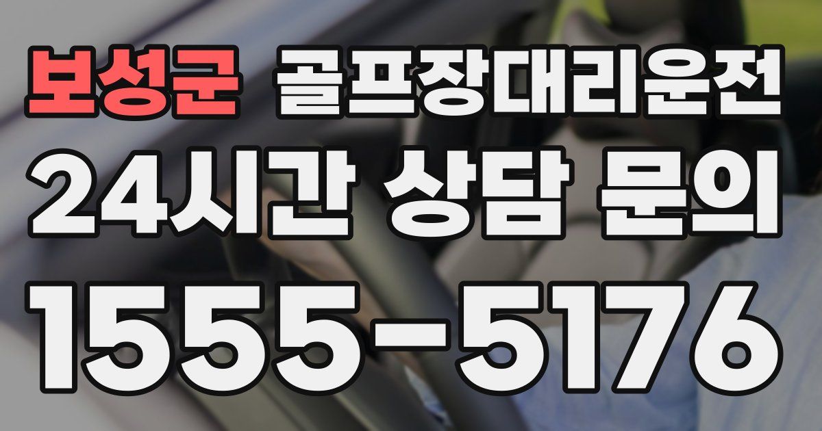골프장대리운전 서비스