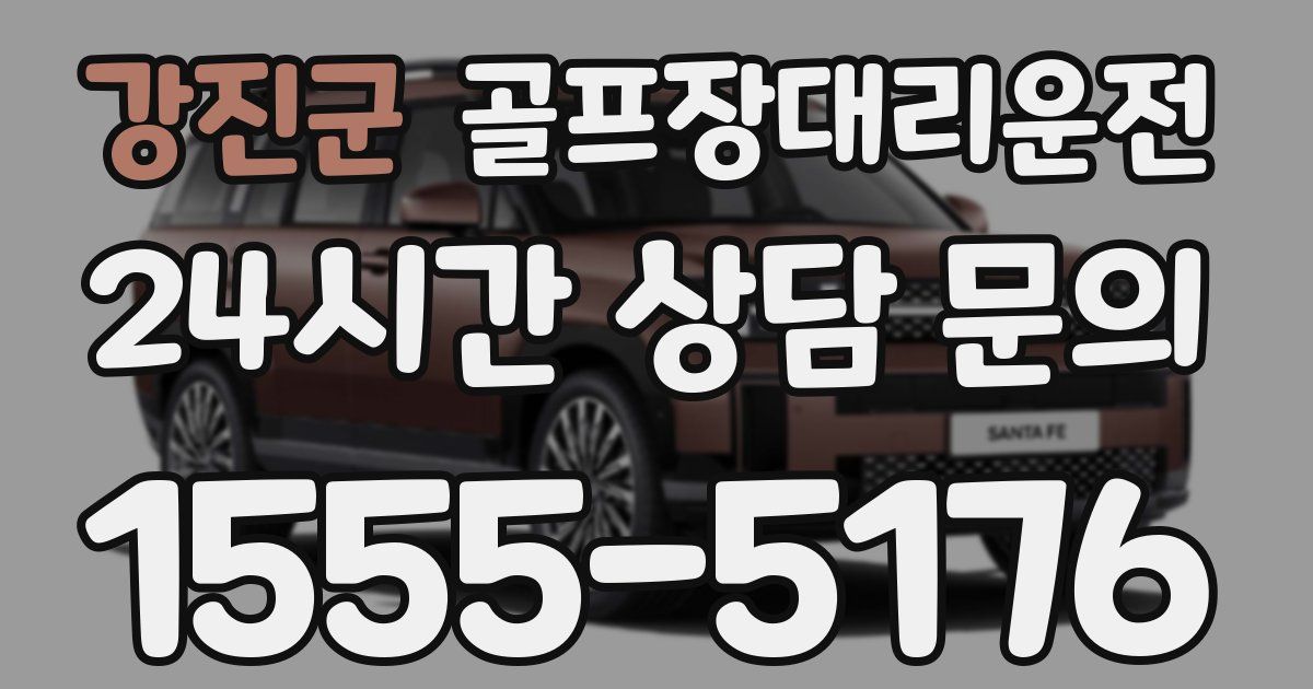 골프장대리운전 서비스