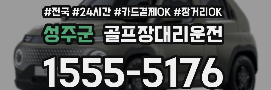 성주군 골프장대리운전