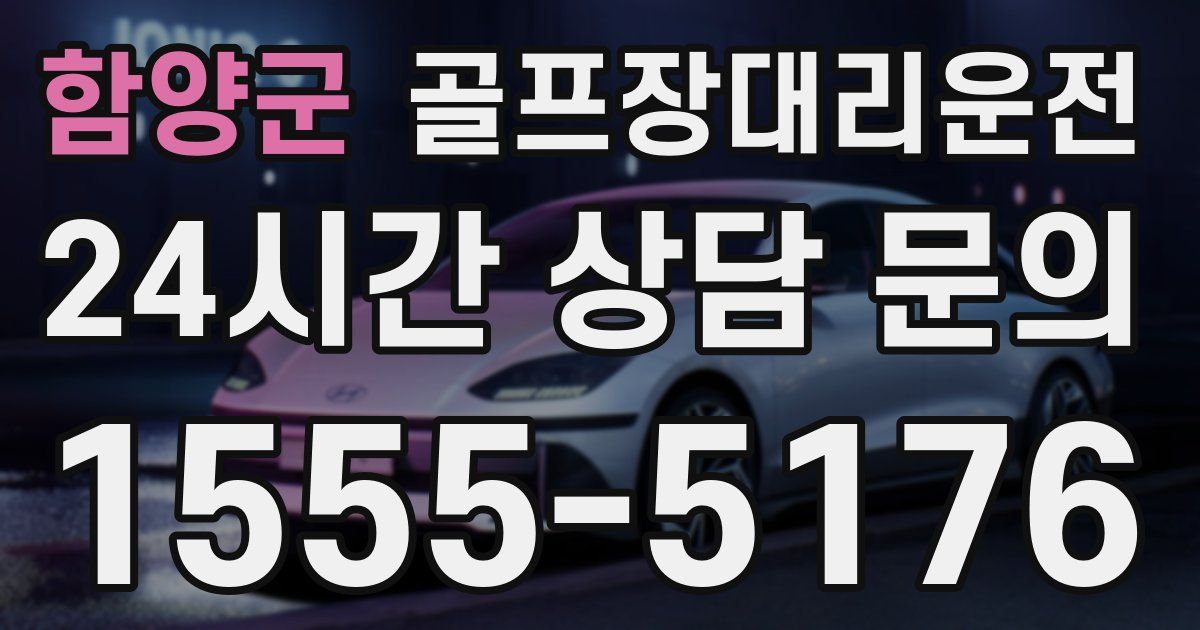 골프장대리운전 서비스