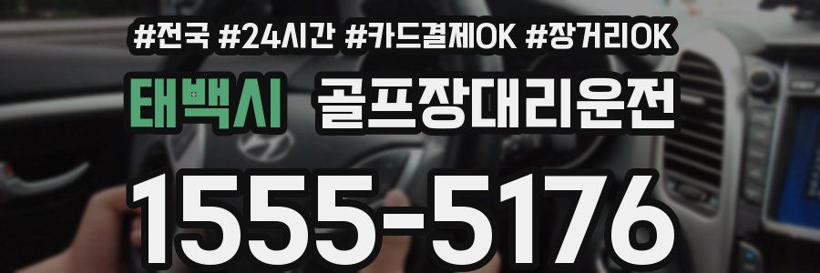 태백시 골프장대리운전