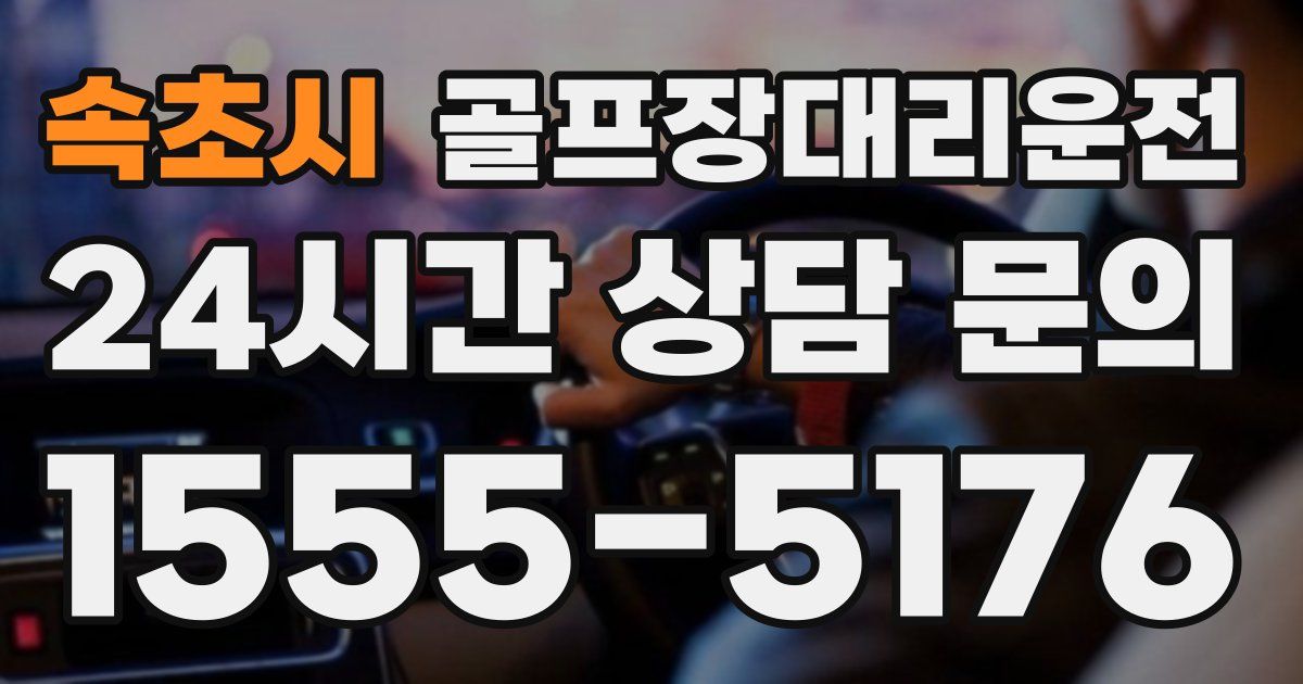 골프장대리운전 서비스