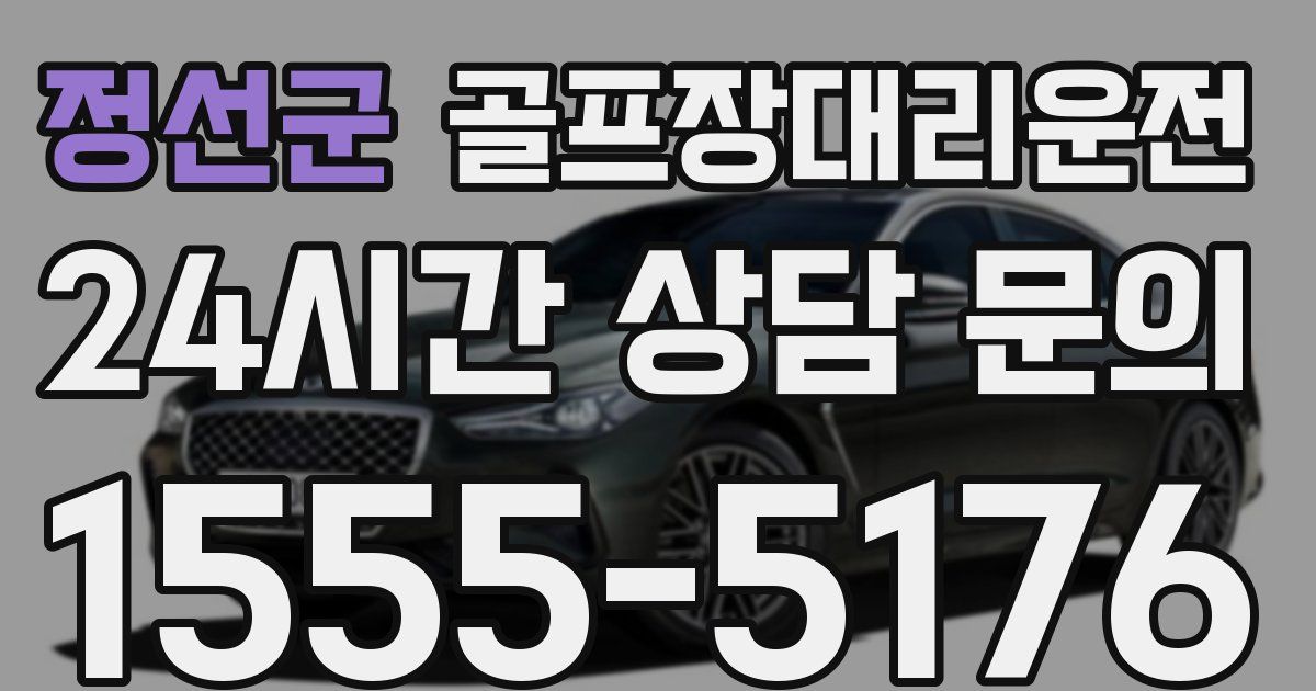 골프장대리운전 서비스