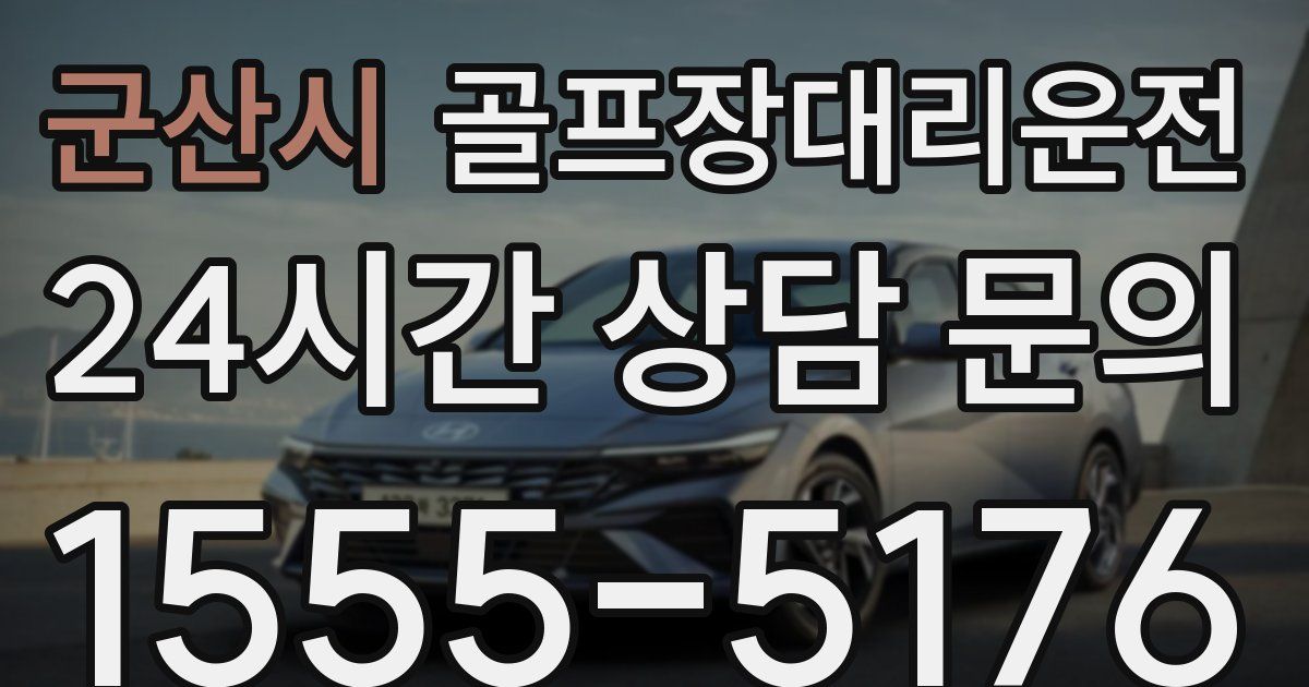 골프장대리운전 서비스