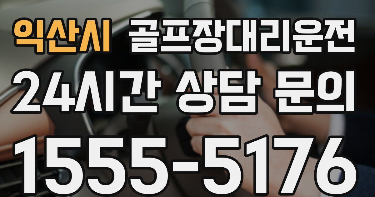 골프장대리운전 서비스