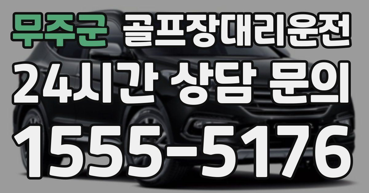 골프장대리운전 서비스