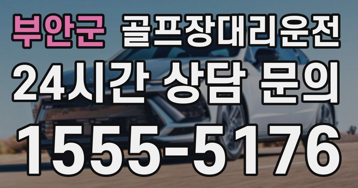 골프장대리운전 서비스