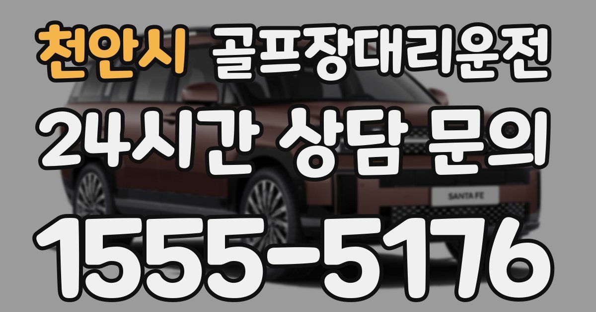 골프장대리운전 서비스