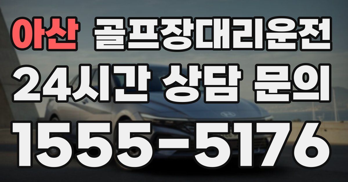 골프장대리운전 서비스