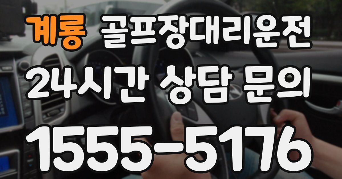 골프장대리운전 서비스