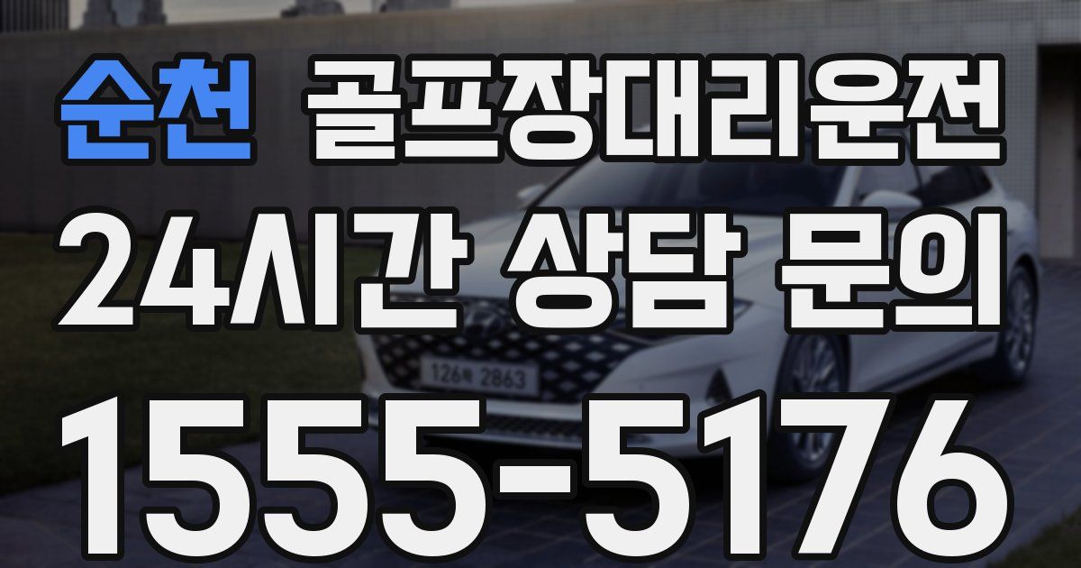 골프장대리운전 서비스