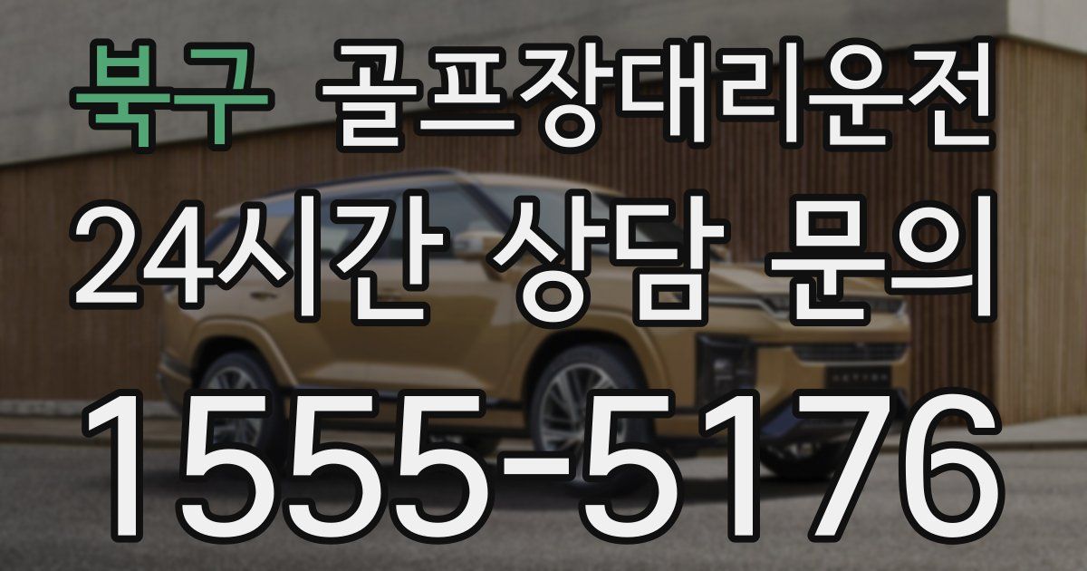 골프장대리운전 서비스