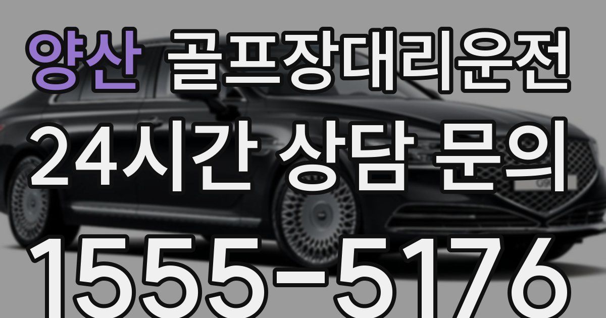 골프장대리운전 서비스