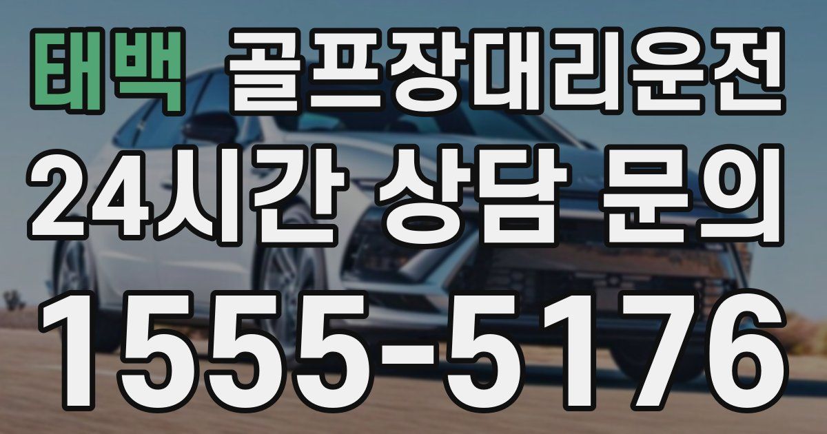 골프장대리운전 서비스
