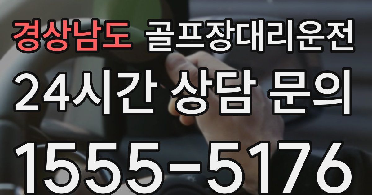 골프장대리운전 서비스