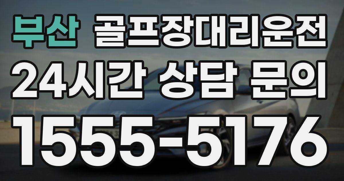 골프장대리운전 서비스