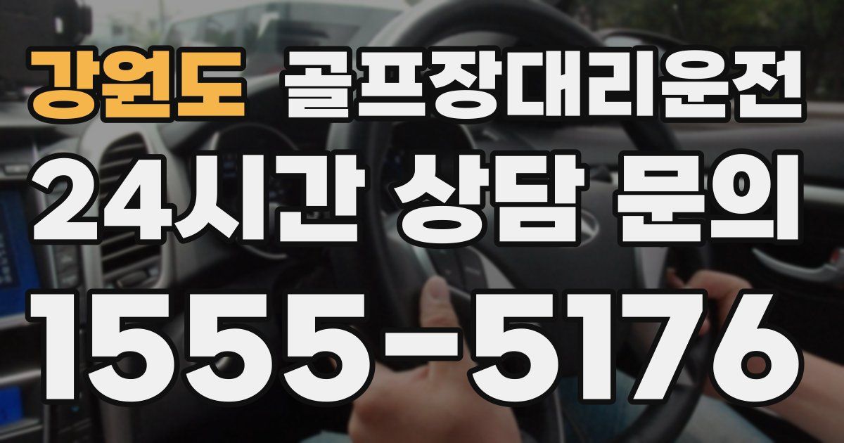 골프장대리운전 서비스