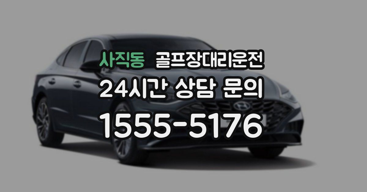 골프장대리운전 서비스