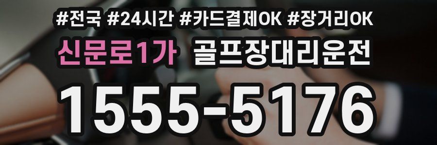 신문로1가 골프장대리운전