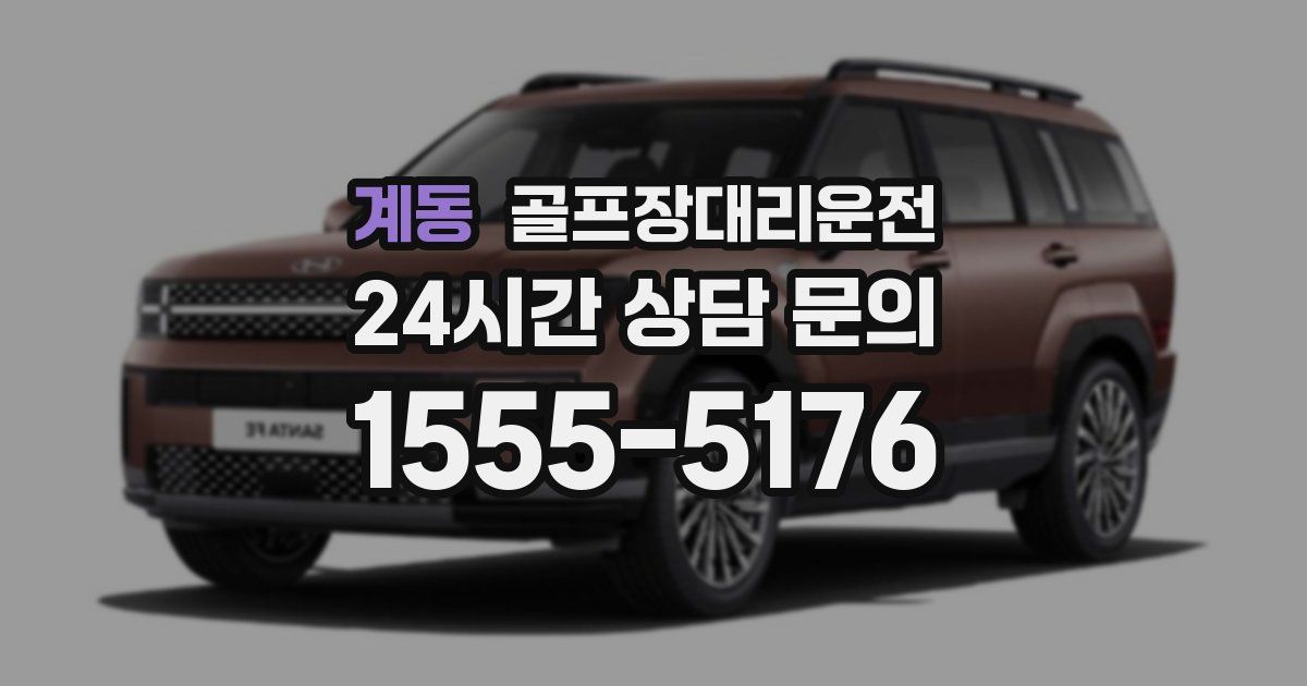 골프장대리운전 서비스