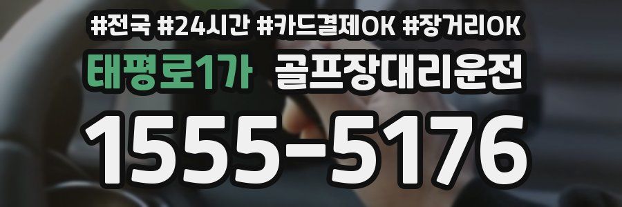 태평로1가 골프장대리운전