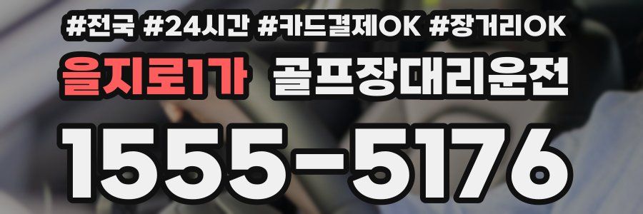 을지로1가 골프장대리운전