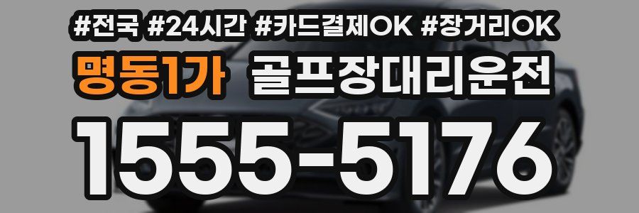 명동1가 골프장대리운전