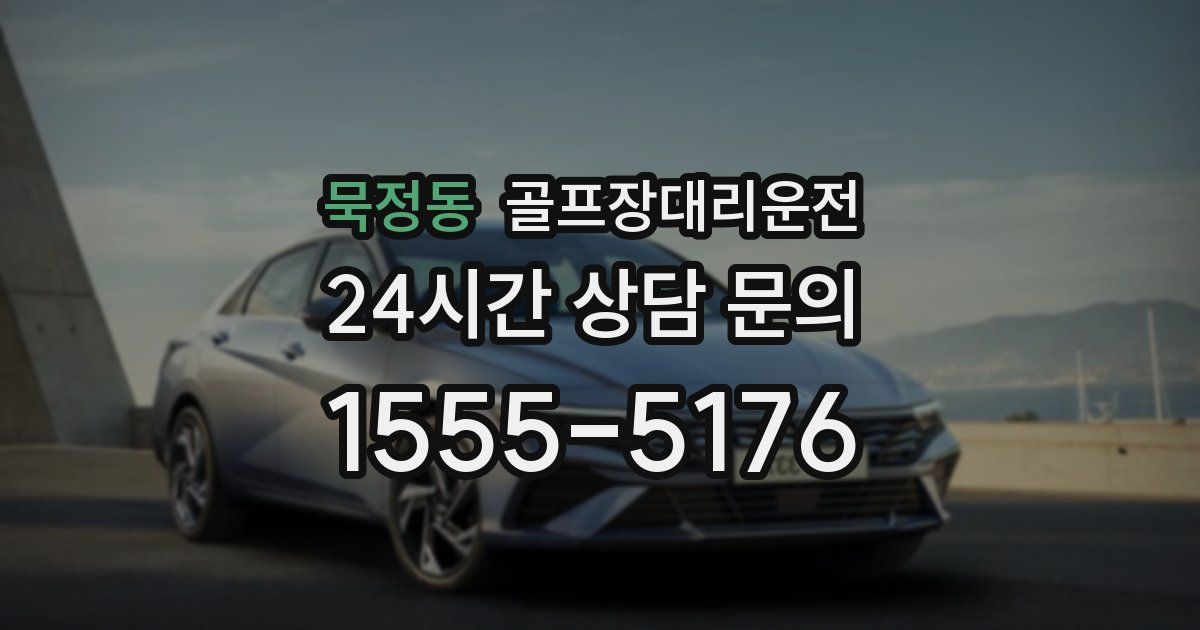 골프장대리운전 서비스