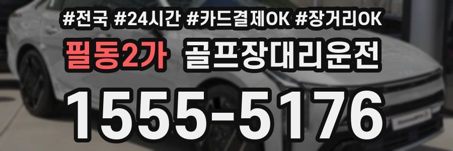 필동2가 골프장대리운전