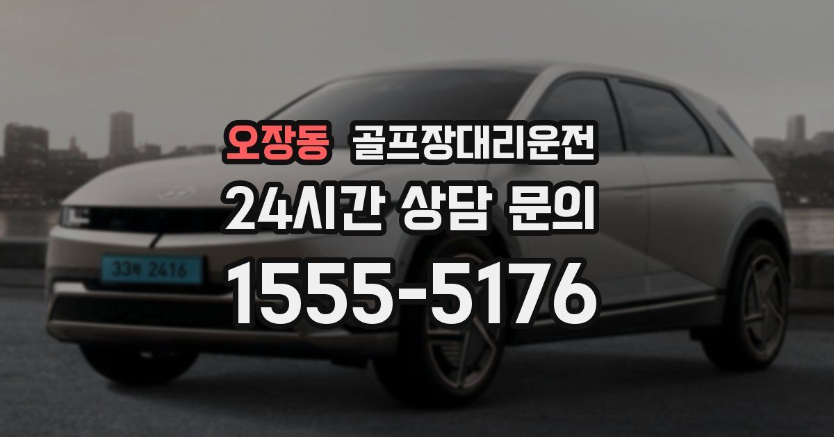 골프장대리운전 서비스