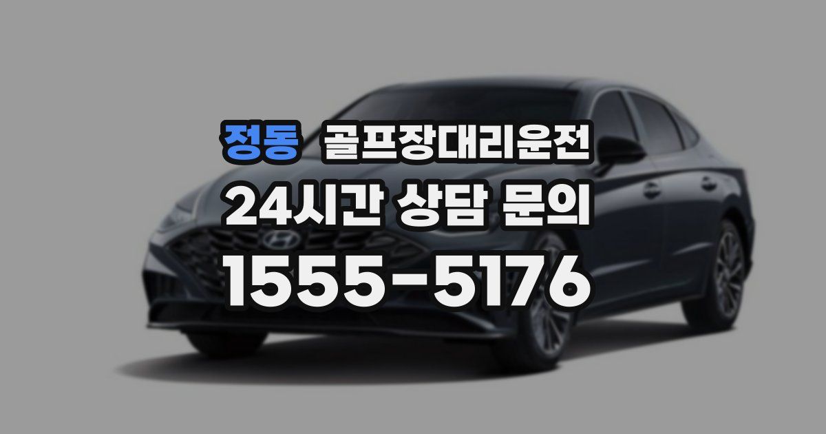 골프장대리운전 서비스