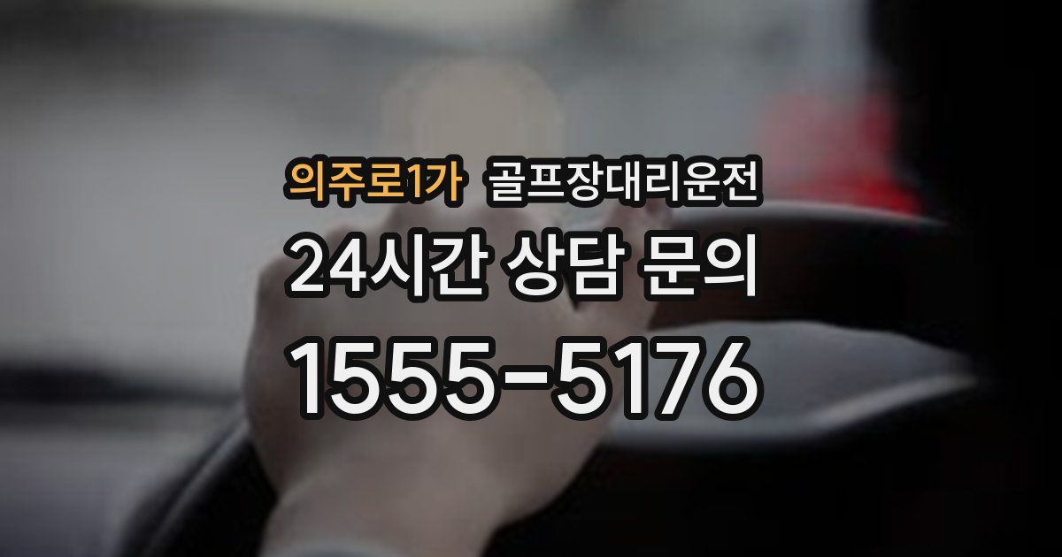 골프장대리운전 서비스