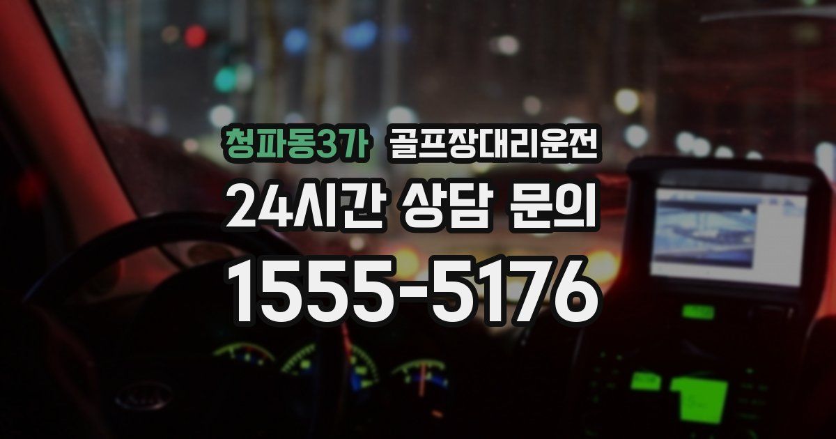 골프장대리운전 서비스