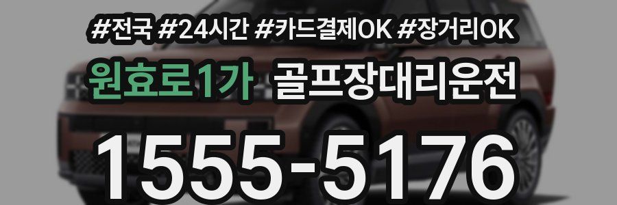 원효로1가 골프장대리운전